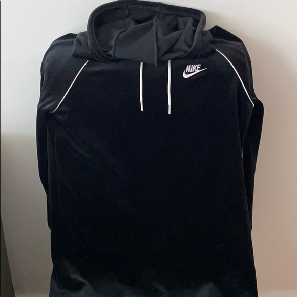 Nike Sweaters - Nike black velvet sweater dress